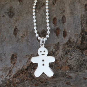 Gingerbread Man Necklace