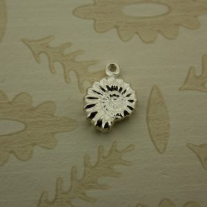 silver ammonite charm