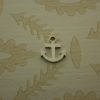 large silver anchor charm