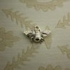 silver bumblebee pendant charm