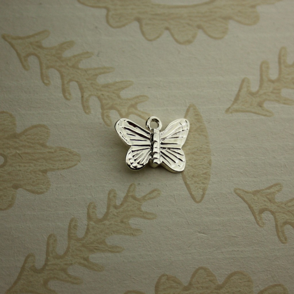 silver butterfly charm