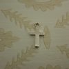 large silver cross charm