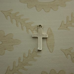 large silver cross charm