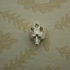 silver fox head charm
