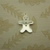silver gingerbread man charm