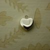large sterling silver heart charm