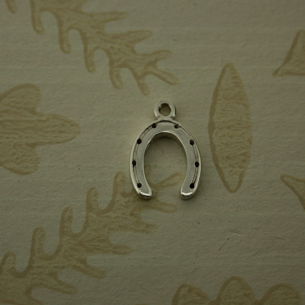 small silver horseshoe charm