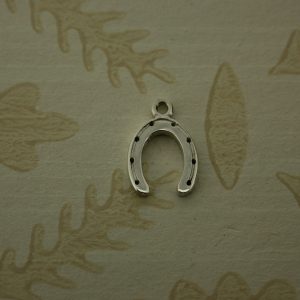 small silver horseshoe charm