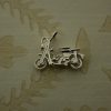 silver motorbike charm