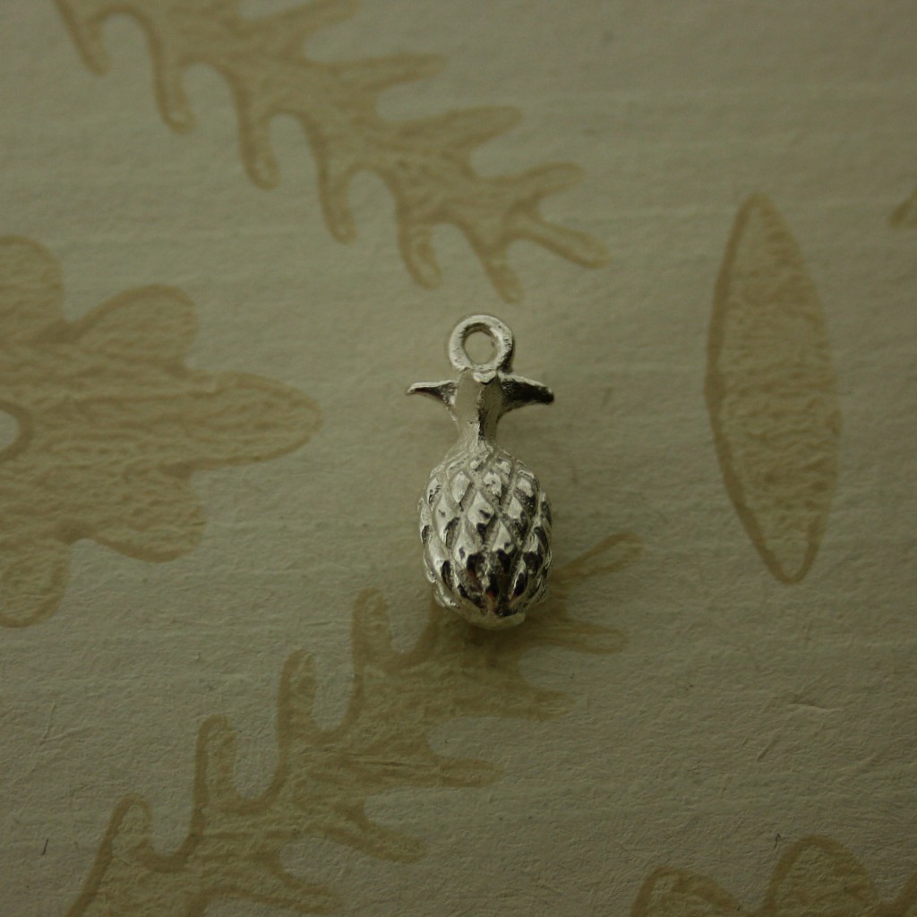 silver pineapple charm