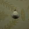 silver scallop shell charm