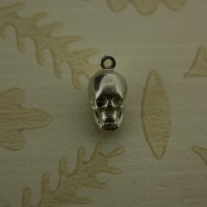 silver skull charm