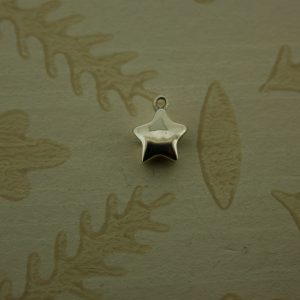 small silver star charm