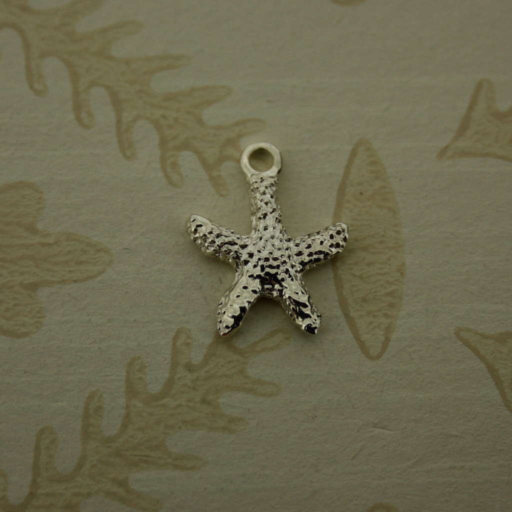 sterling silver starfish charm