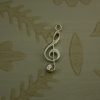 silver treble clef charm