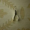 silver wishbone charm 2cm by 0.7cm