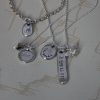Bean pendant charms of various sizes for hand stamping to order