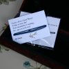 Silver swift charm on waxed cotton cord and a quote card