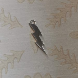 sterling silver lightning bolt charm